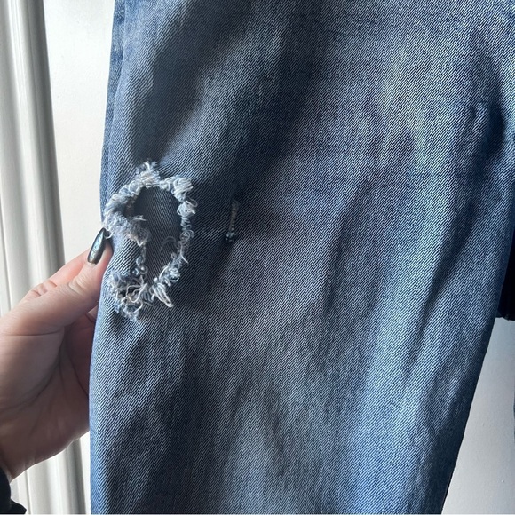 Kancan Boyfriend Distressed Blue Jeans 14 - Picture 4 of 11